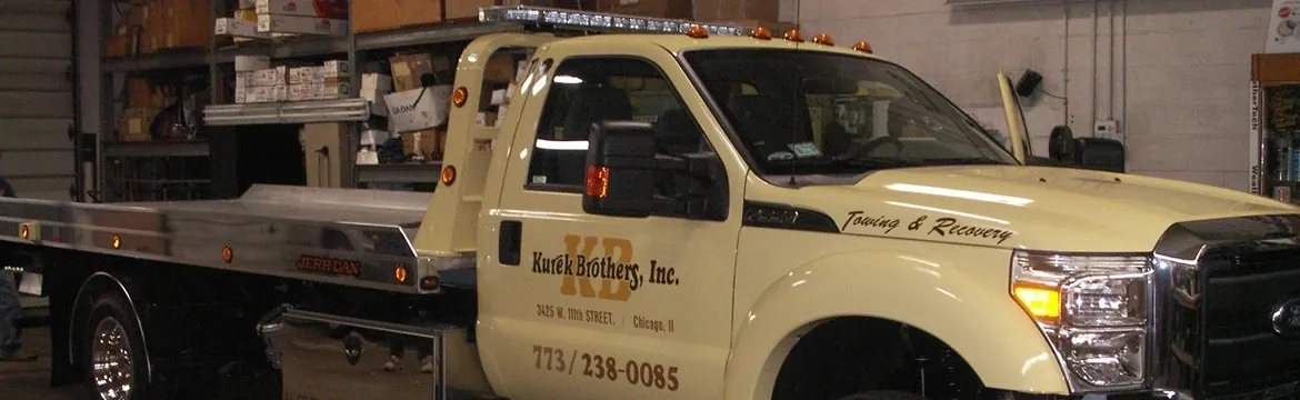 A truck with the company name of k. B. Kerr brothers, inc.